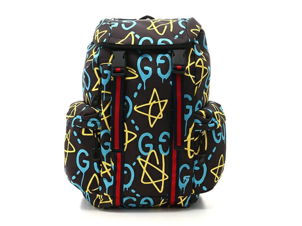 Gucci Bag Backpack Ghost Canvas Black